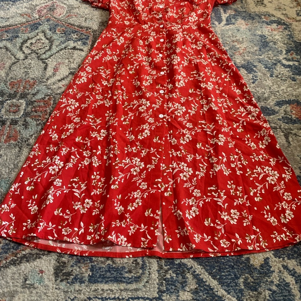 SHEIN Floral Button-Up Maxi Dress - Picture 4 of 7